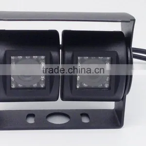Dual Lens Outside Car Rear View Camera Dual Double Camera thumbnail-2