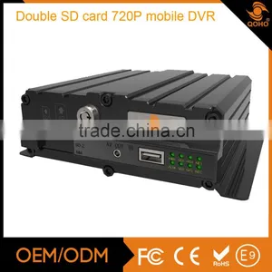 128G Dual sd Card Mobile Dvr , City Bus 4CH SD Card Mobile Dvr Surveillance System thumbnail-2