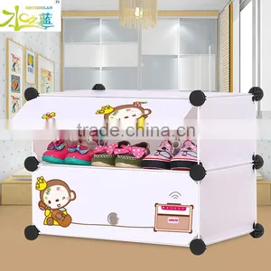 Newest Cartoon Design Shoe Storage Box Cabinet thumbnail-5