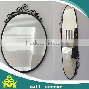 YUJING 4mm Wholesale Iron Frame Decorative Wall Mirror thumbnail-1