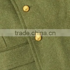2015 New Style 100% Cashmere Classic Army Grey 100 Cashmere Coat thumbnail-2