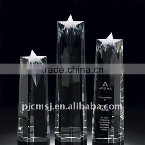 Popular Crystal Star Block Trophy For Service Manager Gifts thumbnail-1