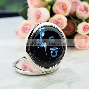 Crystal Decorative Mirror Round Compact (R-1379 thumbnail-1