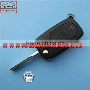 OkeyTech VW 2 Button Flip Remote Key Shell (Round Key Head) 2023 Battery for vw Flip Key for vw Remote Key Case for vw thumbnail-1