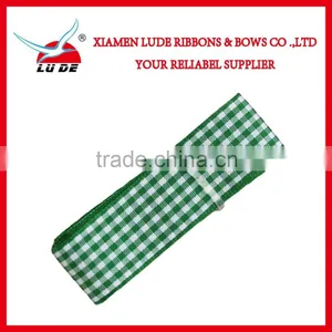 Wholesale Colorful Cheched Ribbon Roll for Gift Packing thumbnail-4