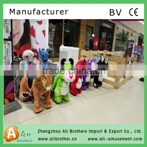 (zhengzhou Alibrothers Ride)Machine Panda Amusement Rides Plush Toys Rocking Animals thumbnail-1