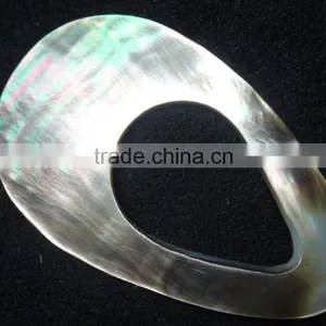 Best Quality Mother of Pearl Gemstone Pear Shape Natural Mop Gemstone With Attractive Hole thumbnail-3