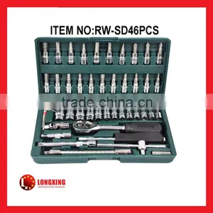 Factory Supply 46pcs (1/4")socket Wrench Tool Set for Socket Wrench Set,spanner Knife Set thumbnail-1