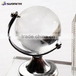 Fancy Novelty Business Gift Sets Globe&Pen Holder Set Crystal Office Table Decoration thumbnail-4