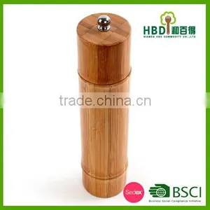 Bamboo Shape Pepper Mill/wooden Pepper Grinder for Kitchen thumbnail-1