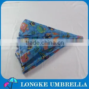 90cm Radius Blue Ocean Fish Design Beach Umbrella thumbnail-1