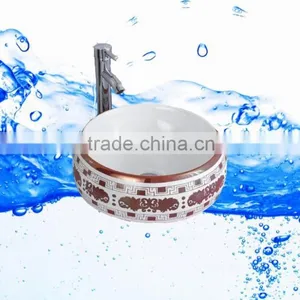 Artificial Bathroom Porcelain Home Garden Wash Basins With Cabin thumbnail-4