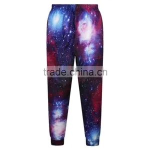 2015 New Fashion Casual Pants Polyester and Spandex High Quality Purple Galaxy Digital Print Pants N18-24 thumbnail-2