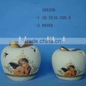 Christmas Terracotta Apple Decoration thumbnail-1