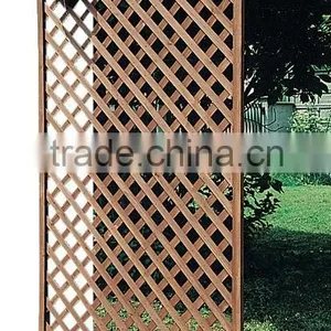 Natural Wooden Color Wooden Lattice Fence thumbnail-1