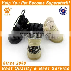 JML Good Quality Custom Fleece Protective Rubber Winter Pet Dog Shoes With Warm Fur Durable Snow Boots thumbnail-4