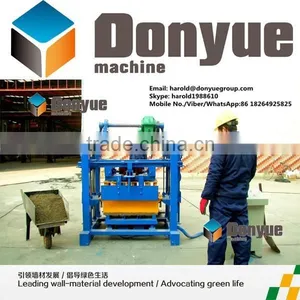 QT40-2 Interlock Brick Machine/Manual Concrete Block Making Machine thumbnail-1
