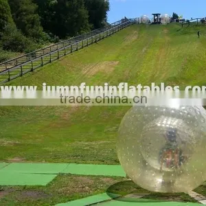 Human Hamster Ball,PVC/TPU Inflatable Grass Zorb Ball for Sale thumbnail-1
