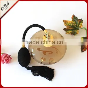 Hand Blown Frosted Glass Perfume Bottle , Airbag Scent Bottle , Reed Diffuser Atomizer Sprayer thumbnail-2