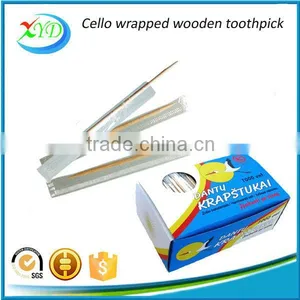 Hot New Products for 2016 / Cello Wrapped Wooden Tooth Picks Made in China thumbnail-3
