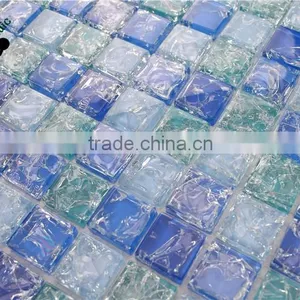 SMS14 Blue Colour Mosaic Swimming Pool Material Mosaic Crystal Glass Mosaic Tile thumbnail-5