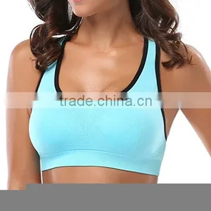 Women Racerback Sports Bras High Impact Workout Gym Activewear Bra thumbnail-3