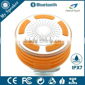 My Speaker F013 White With Orange Waterproof Bluetooth Speaker With 5W Subwoofer thumbnail-1