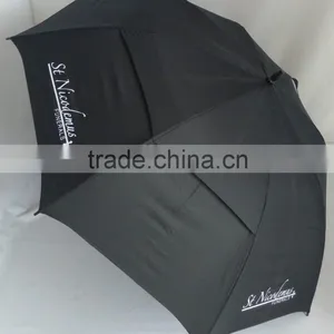 2 Layer Straight Windproof Automatic Parasol Golf Umbrella thumbnail-2