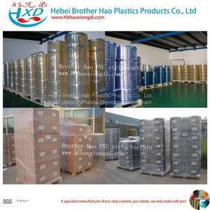 Normal Temperature Transparent 3mm Thickness Vinyl Plastic PVC Curtain Strip Door Rolls thumbnail-5