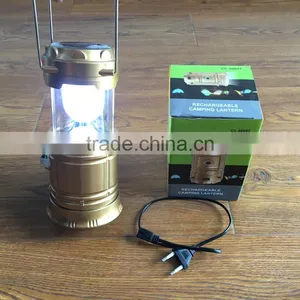 Wholesale Hot Sell Solar Rechargeable Extension Type Plastic Camping Light With Battery and Cable thumbnail-1