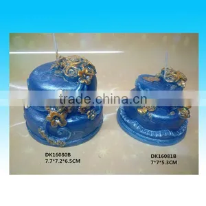 Personalized Blue Color Decorative Scented Candle in Bulk thumbnail-1