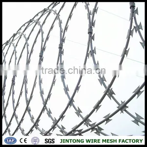 Chain Link Fence Top Barbed Wirerazor Blade Barbed Wirecheap Concertina Razor Barbed Wire thumbnail-1