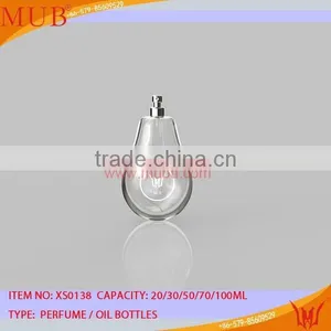 Clear White Bulb Shape Lovely Glass Perfume Bottle thumbnail-1