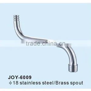 DIA18 Round Spout,stainless Steel Kitchen Faucet Spout,ss Lavatory Tap Tube,sink Mixer Pipe thumbnail-1