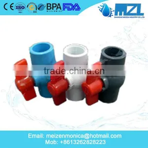 1/2" Inch Inch Hot Selling Cheapest Price PVC Ball Valve, Upvc Ball Valve, Pvc Pipe Fittings China Factory thumbnail-3