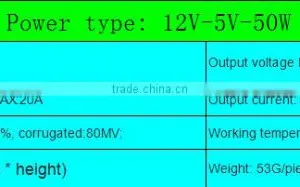 12V Turn 5V 24V Car Power Converter Switch 5V Buck Module DC-DCLED Car Screen With 3 P10 thumbnail-1