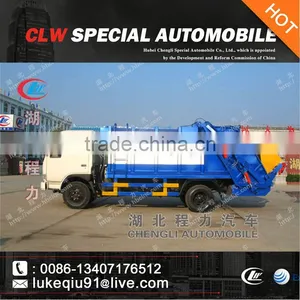 Dongfeng 4CBM-5CBM 4*2 Side Loading Compressible Garbage Truck thumbnail-1
