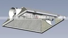Vertical Hydroponic Indoor Growing System Dual Sockets Full Spectrum Grow Light Hood Reflector for HPS MH Two Lamp Bulbs thumbnail-1