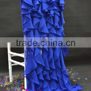 Nacy Blue Chair Head Covers for Wedding thumbnail-1