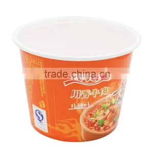 Plastic Noodle Bowl With IML Printing,Round Shape Disposable Noodle Containers With Lids thumbnail-2