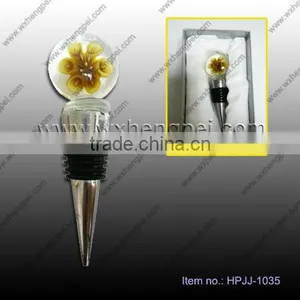Wedding Three-dimensional Flower Crystal Wine Stopper thumbnail-1