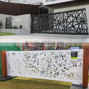 Courtyard Laser Cut Aluminum Garden Gate thumbnail-4