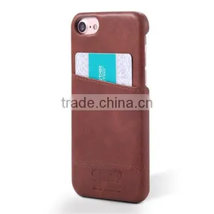 Leather Hard Phone Case With Card Slot For IPhone7 thumbnail-3