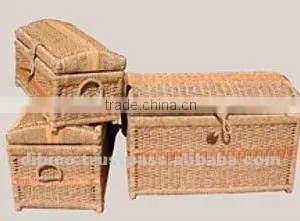3pcs Eco-friendly Sea-grass Trunk Set/ Storage Baskets thumbnail-1