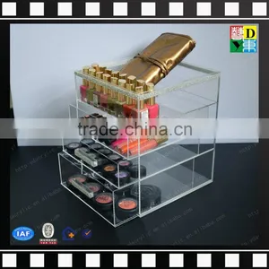 2016 Factory Price Acrylic Cosmetic Case/Acrylic Storage Box/Customized 4 Tiers Makeup Organizer thumbnail-1