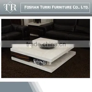 Unique Design Iran Luxury Marble Wooden Coffee Table thumbnail-5