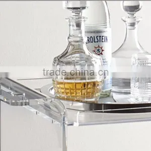 Supplier Acrylic Lucite Juice Bar Cart Serving Trolley thumbnail-6