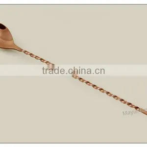Stainless Steel Bar Spoon With Copper Finish thumbnail-1