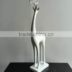 Resin White Reindeer Statue thumbnail-6