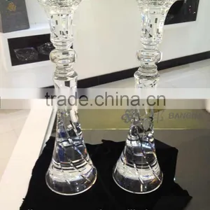 Crystal Wedding Centerpieces Candelabras With Flowers thumbnail-1